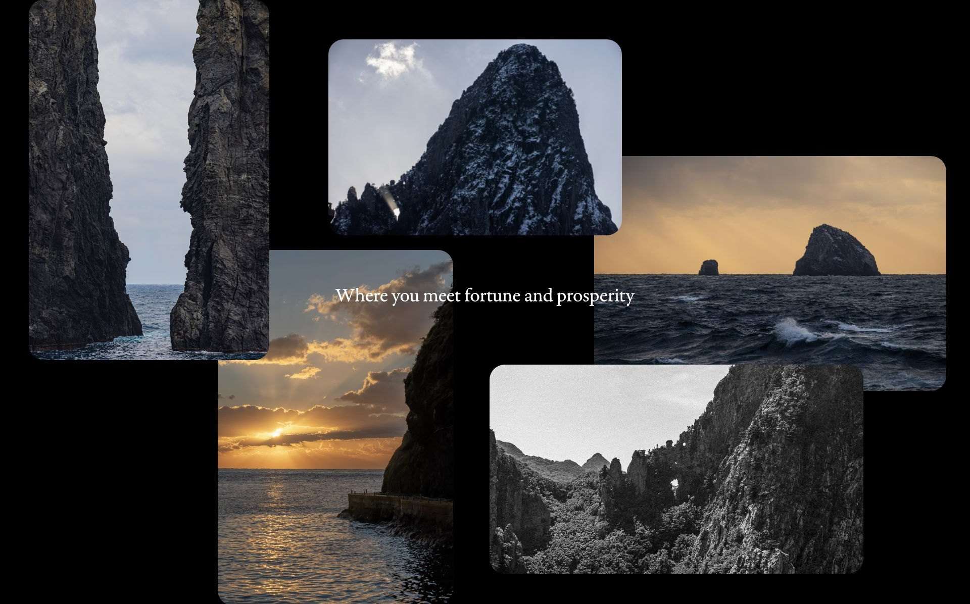 Ulleungdo landscape collage